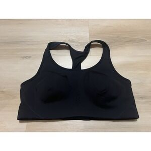 AVIA Black Racerback Medium Support Moisture Wicking Compression Sports Bra XXL